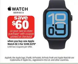 Meijer Apple WATCH SERIES 3 offer