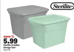 Meijer Sterilite 18 Gallon Storage Tote offer