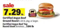 Meijer Certified Angus Beef Ground Round offer