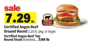 Meijer Certified Angus Beef Ground Round offer