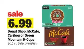 Meijer Donut Shop, McCafé, Caribou or Green Mountain K-Cups offer