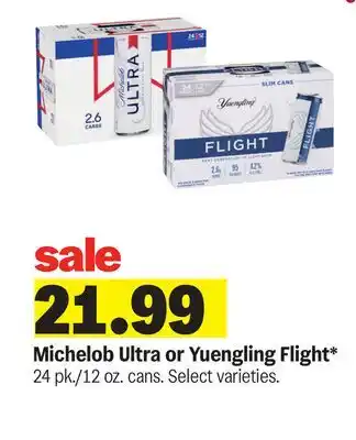Meijer Michelob Ultra or Yuengling Flight offer