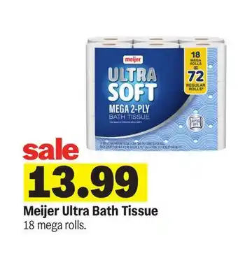 Meijer Meijer Ultra Bath Tissue offer