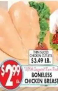Compare Foods Boneless chicken breast offer