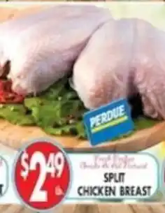 Split chicken breast