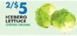Compare Foods Iceberg lettuce cefied organic offer
