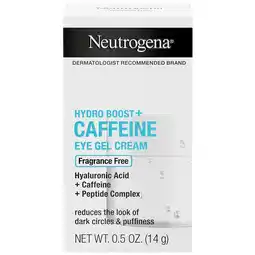 Walgreens Hydro Boost+ Caffeine Eye Gel Cream, Fragrance Free offer