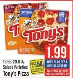 IGA Tony's Pizza offer
