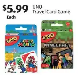 Aldi Uno travel card game offer