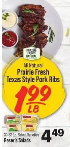 IGA Prairie Fresh Texas Style Pork Ribs offer