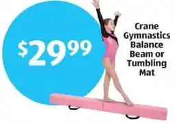 Aldi Crane Gymnastics Balance Beam or Tumbling Mat offer