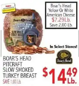Ingles Markets Boar's Head Pitcraft Slow Smoked Turkey Breast offer