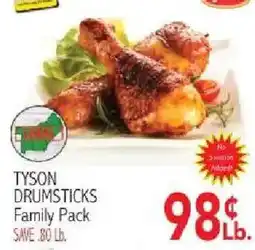 Ingles Markets Tyson drumsticks family pack offer