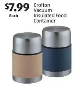 Aldi Crofton vacuum insulated food container offer