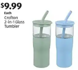 Aldi Crofton 2-in-1 Glass Tumbler offer