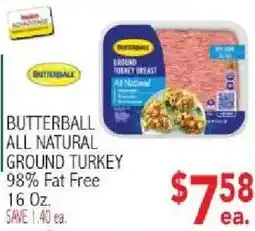 Ingles Markets Butterball all natural ground turkey offer
