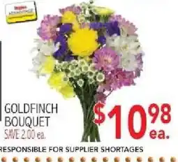 Ingles Markets Goldfinch bouquet offer