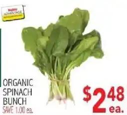 Ingles Markets Organic Spinach Bunch offer