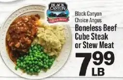 IGA Black Canyon Choice Angus Boneless Beef Cube Steak or Stew Meat offer