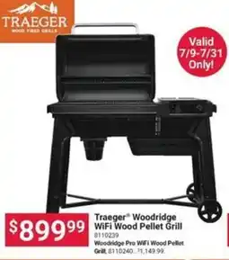 Ace Hardware Traeger Woodridge WiFi Wood Pellet Grill offer