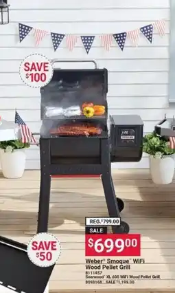 Ace Hardware Weber Smoque WiFi Wood Pellet Grill offer