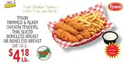 Ingles Markets Tyson trimmed & ready chicken tenders offer