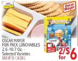 Ingles Markets Oscar Mayer Fun Pack Lunchables offer