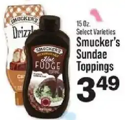 IGA Smucker's sundae toppings offer
