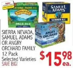 Ingles Markets Sierra Nevada, Samuel Adams or Angry Orchard Family offer