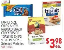 Ingles Markets Family size chips ahoy! nabisco snack crackers or toasted chips offer