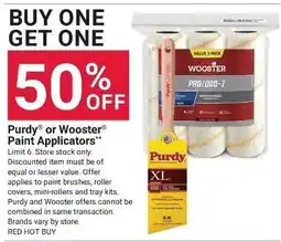 Ace Hardware Purdy or Wooster Paint Applicators offer