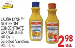 Ingles Markets Laura Lynn premium orange juice offer