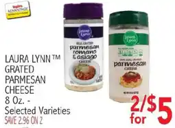 Ingles Markets Laura Lynn grated parmesan cheese offer