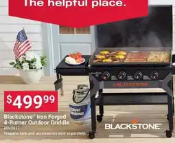 Ace Hardware Blackstone iron forged 4-burner outdoor griddle offer