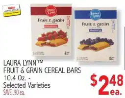 Ingles Markets Laura Lynn fruit & grain cereal bars offer