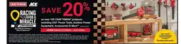 Ace Hardware Craftsman power tools, outdoor power equipment, accessories and more offer