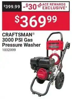Ace Hardware Craftsman 3000 Psi Gas Pressure Washer offer