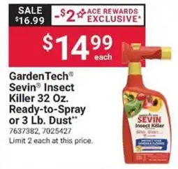 Ace Hardware Gardentech sevin insect killer offer