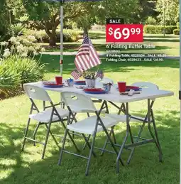 Ace Hardware 6' Folding Buffet Table offer