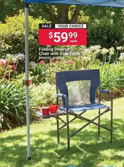 Ace Hardware Folding Director's Chair with Side Table offer