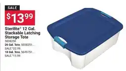Ace Hardware Sterilite 12 Gal. Stackable Latching Storage Tote offer