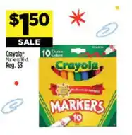Dollar General Crayola markers offer
