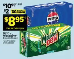 Dollar General Pepsi Mountain Dew offer