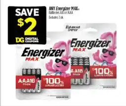 Dollar General Energizer Max AA A18 Pack offer
