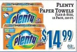 Trade Fair Supermarket Plenty paper towels offer