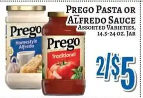 Trade Fair Supermarket Prego pasta or alfredo sauce offer