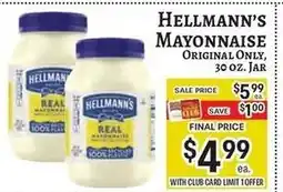 Trade Fair Supermarket Hellmann's mayonnaise offer