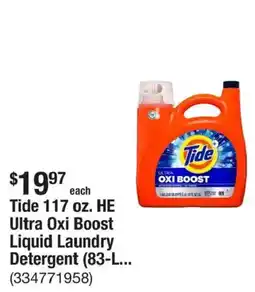 The Home Depot Tide ultra oxi boost liquid laundry detergent offer