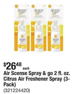 The Home Depot Air Scense Spray & go offer