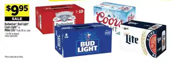 Dollar General Budweiser Bud Light Coors Light or Miller Lite offer